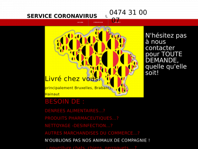 servicecoronavirus.be snapshot
