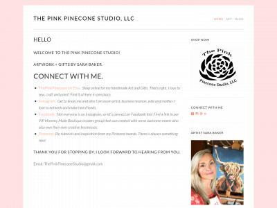 thepinkpineconestudio.com snapshot
