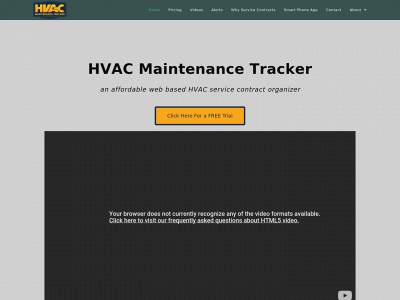 hvacmaintenancetracker.com snapshot