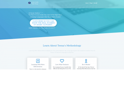learnarabicwithteena.com snapshot