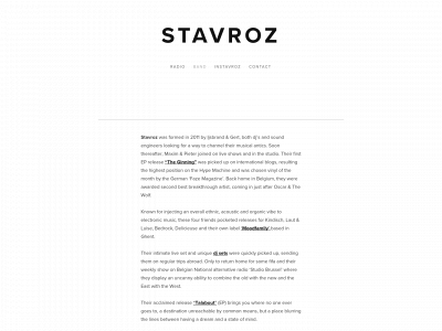 stavroz.be snapshot