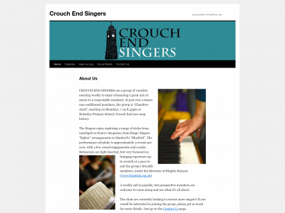 crouchendsingers.org snapshot