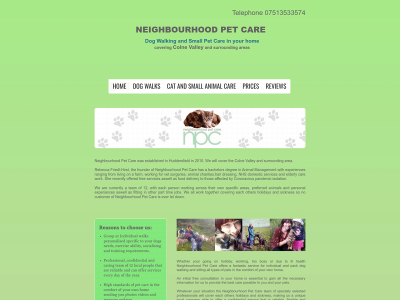 neighbourhoodpetcare.co.uk snapshot
