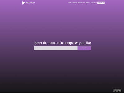 newmusesproject.com snapshot