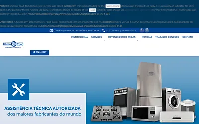 klimacoldrefrigeracao.com.br snapshot