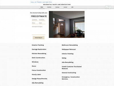 residentialpaints.com snapshot