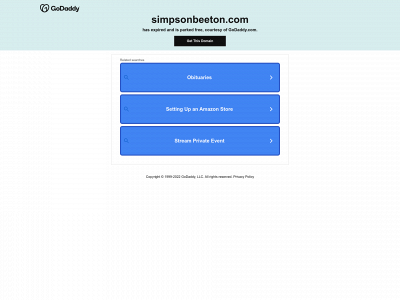 simpsonbeeton.com snapshot