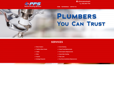 patriotplumbingservices.net snapshot
