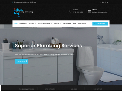 shalinplumbing.com snapshot