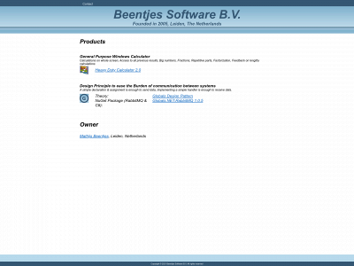 beentjessoftware.nl snapshot