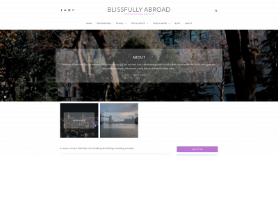 blissfullyabroad.com snapshot