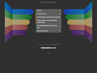democracyrises.org snapshot