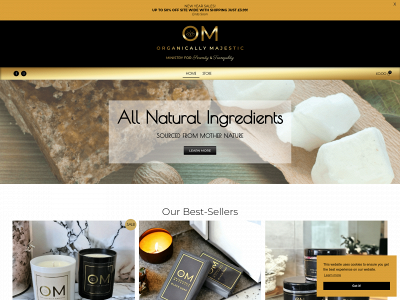 organicallymajestic.co.uk snapshot