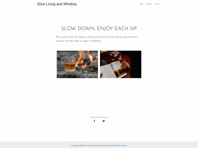 slowlivingandwhiskey.com snapshot