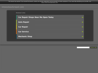 missoulaautorepair.com snapshot