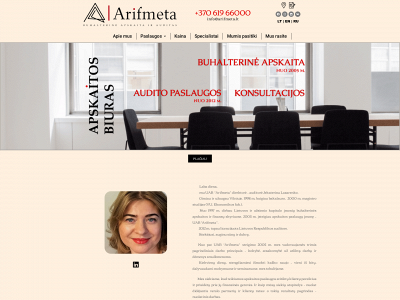 arifmeta.lt snapshot