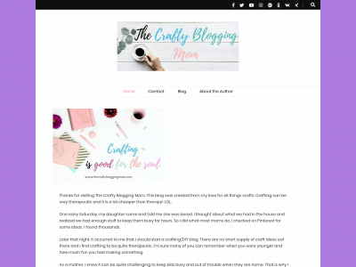 thecraftybloggingmom.com snapshot