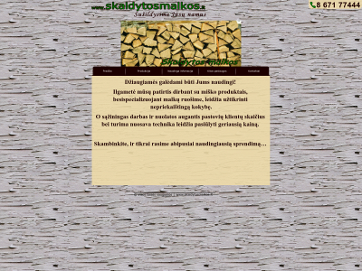 skaldytosmalkos.lt snapshot