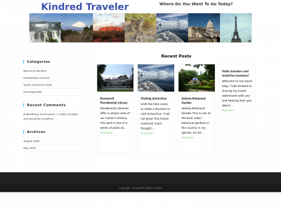 kindredtraveler.com snapshot