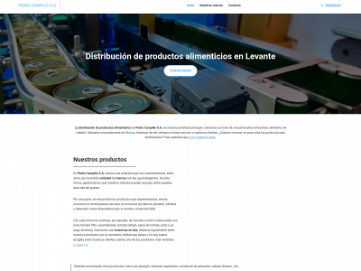 www.distribucionespedrocampillo.com snapshot