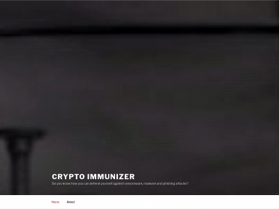 cryptoimmunizer.com snapshot