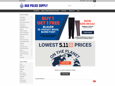 aaapolicesupply.com snapshot