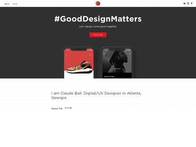 claudeballdesigns.com snapshot