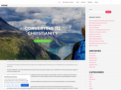 convertingtochristianity.com snapshot