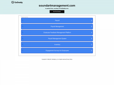 soundartmanagement.com snapshot