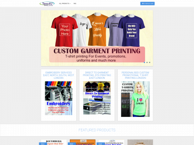 tees4u.co.uk snapshot