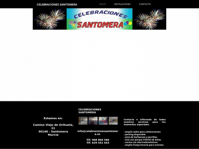 celebracionessantomera.es snapshot