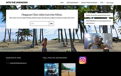 intotheunknown.se snapshot