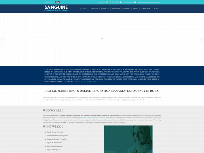 sanguinecommunications.com snapshot