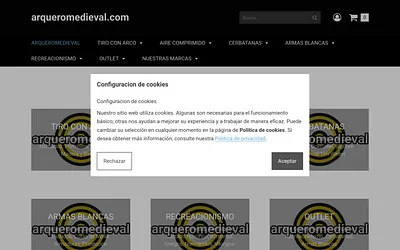 arqueromedieval.com snapshot