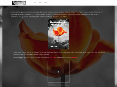 juliepotterthepowerofgrief.com snapshot