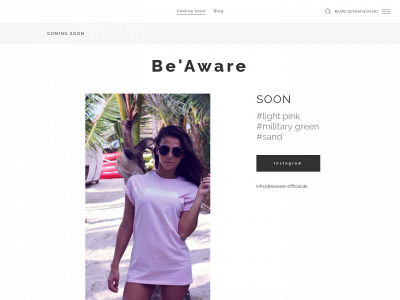 www.beaware-official.de snapshot