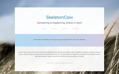 skeletoncow.com snapshot