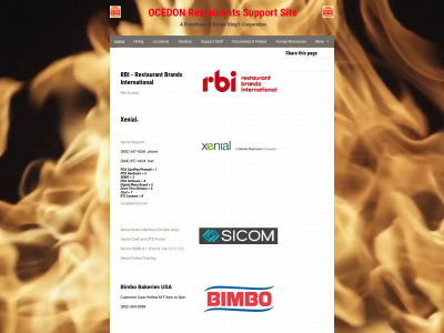ocedonrestaurants.simplesite.com snapshot