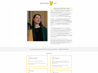 imogenharp.co.uk snapshot