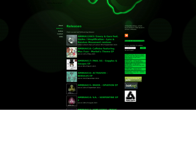ambrarecordings.com snapshot