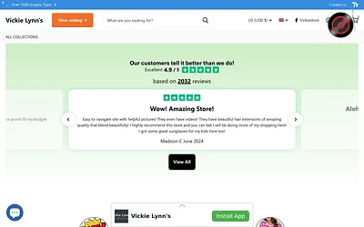 vickiescloset.com snapshot