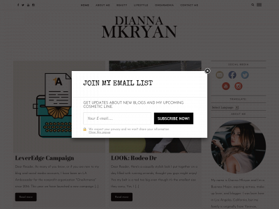 diannamkryan.com snapshot