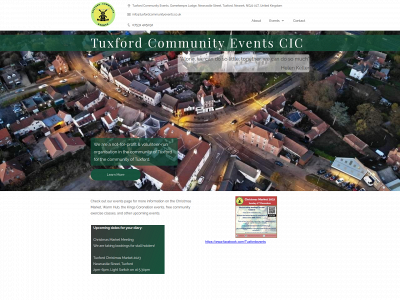 tuxfordcommunityevents.co.uk snapshot