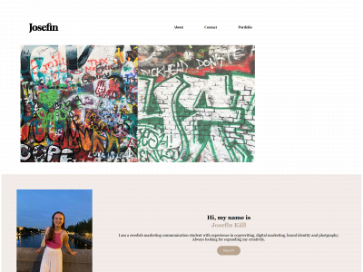 josefinkall.se snapshot