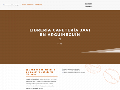 www.libreriacafeteriajavi.com snapshot