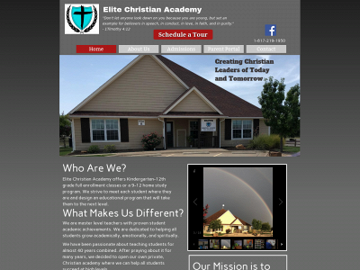 elitechristianacademy.com snapshot