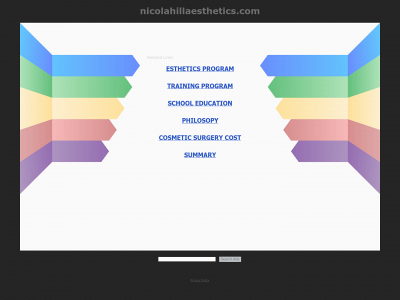 nicolahillaesthetics.com snapshot