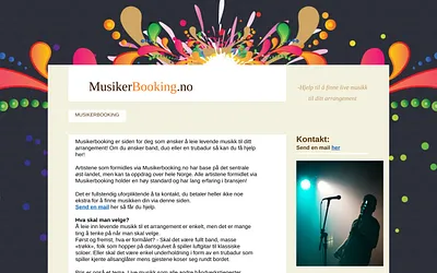 musikerbooking.no snapshot