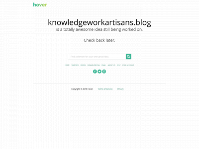 knowledgeworkartisans.blog snapshot