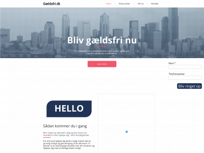 gaeldsfri.dk snapshot